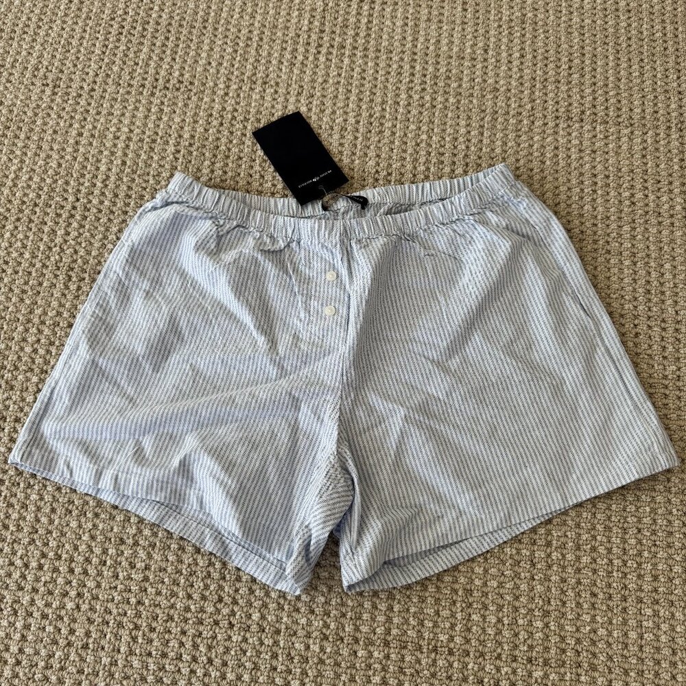 NWT Brandy Melville Blue striped boxer shorts.